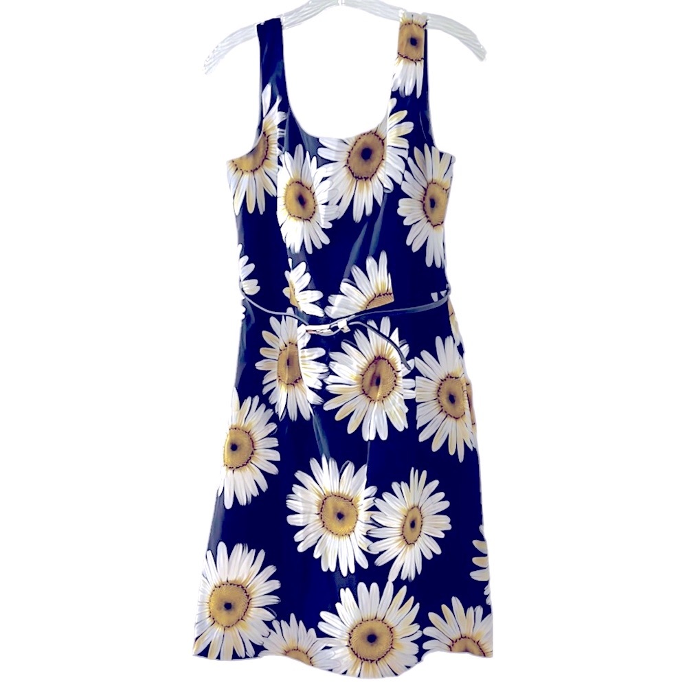 Sunflower Sleeveless Dress with Black/Gold Belt - 10
